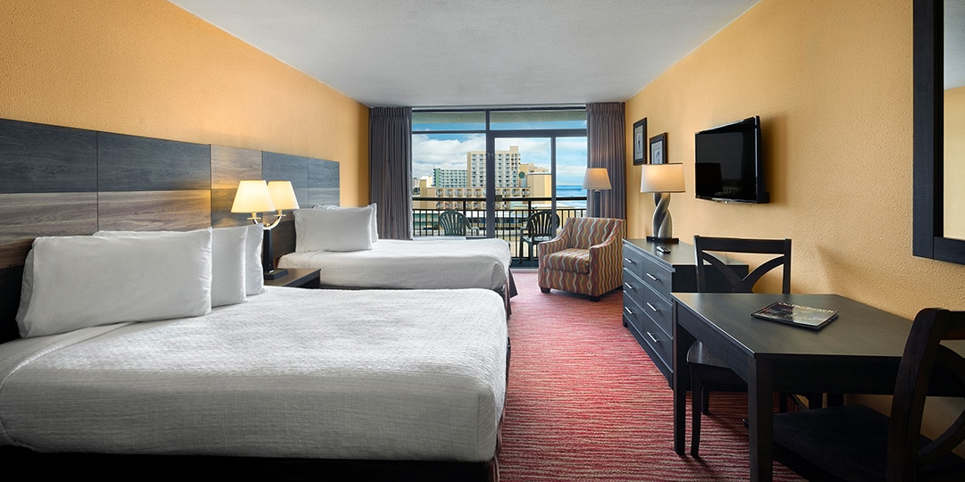 Oceanview Room sleeps (4)