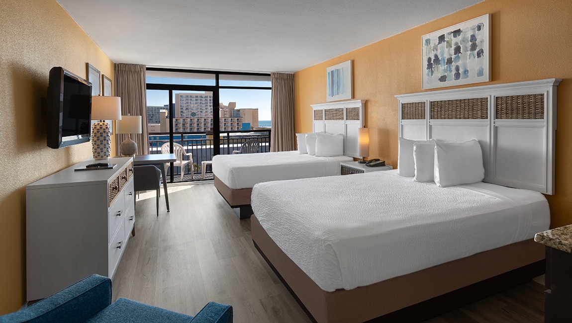 Oceanview Room sleeps (4)