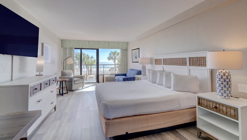 Room with bed and TV